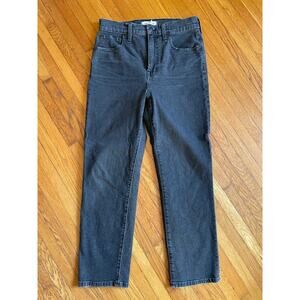 Madewell Perfect Vintage Crop Jean Black Size 28 EUC